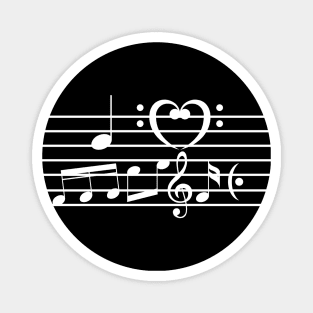 I Heart Music - Art Of Music Magnet